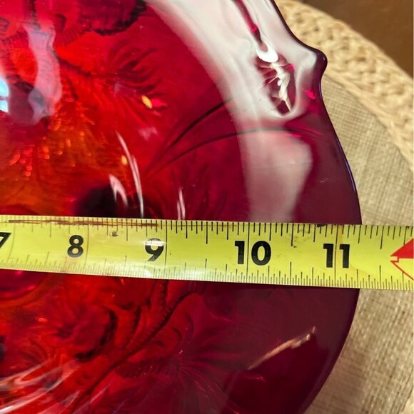 Vintage Three Toed  Red Thistle Bowl - Picture 7 of 12